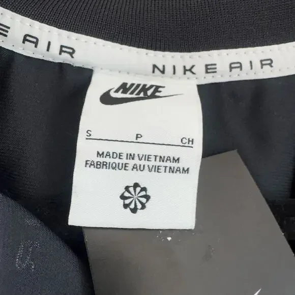 Nike Women's Full Zip Cropped Air Satin Jacket Long Sleeve Black Size Small NWT Jackets & Coats